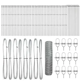 ogrodzenie-z-slupkami-srebrny-0-8-x-100-m-stal-pokryta-pcv