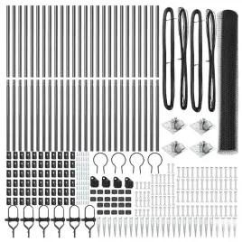 ogrodzenie-z-slupkami-szary-1-4-x-50-m-stal-pokryta-pcv