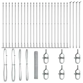 ogrodzenie-z-slupkami-srebrny-1-2-x-50-m-stal-pokryta-pcv