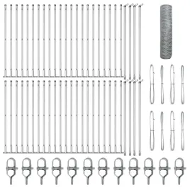 ogrodzenie-z-slupkami-srebrny-0-5-x-100-m-stal-pokryta-pcv