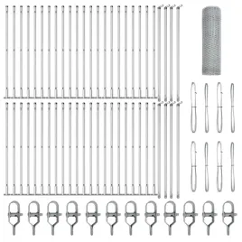 ogrodzenie-z-slupkami-srebrny-0-5-x-100-m-stal-pokryta-pcv