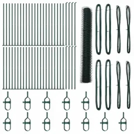 ogrodzenie-z-slupkami-zielony-1-2-x-100-m-stal-pokryta-pcv
