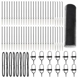 ogrodzenie-z-slupkami-szary-1-x-100-m-stal-pokryta-pcv