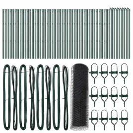 ogrodzenie-z-slupkami-szary-0-8-x-100-m-stal-pokryta-pcv