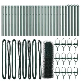 ogrodzenie-z-slupkami-zielony-0-8-x-100-m-stal-pokryta-pcv