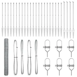 ogrodzenie-z-slupkami-srebrny-1-2-x-50-m-stal-pokryta-pcv