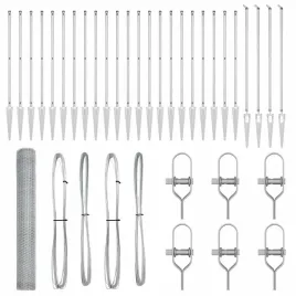 ogrodzenie-z-slupkami-srebrny-1-2-x-50-m-stal-pokryta-pcv