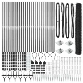 ogrodzenie-z-slupkami-szary-1-4-x-50-m-stal-pokryta-pcv
