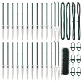 ogrodzenie-z-slupkami-zielony-1-x-50-m-stal-pokryta-pcv