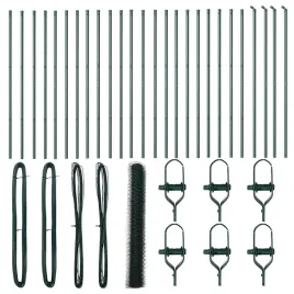 ogrodzenie-z-slupkami-zielony-1-x-50-m-stal-pokryta-pcv