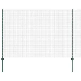 ogrodzenie-z-slupkami-zielony-1-5-x-25-m-stal