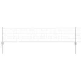 ogrodzenie-z-slupkami-srebrny-0-4-x-25-m-stal