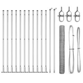 ogrodzenie-z-slupkami-srebrny-0-8-x-25-m-stal-pokryta-pcv