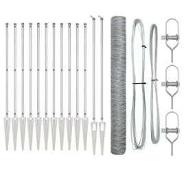 ogrodzenie-z-slupkami-srebrny-1-4-x-25-m-stal-pokryta-pcv