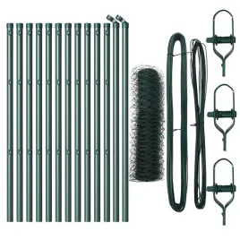 ogrodzenie-z-slupkami-zielony-0-8-x-25-m-stal-pokryta-pcv