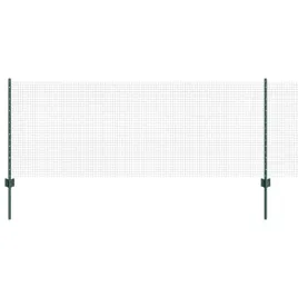 ogrodzenie-z-slupkami-zielony-0-8-x-25-m-stal