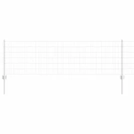 ogrodzenie-z-slupkami-srebrny-0-6-x-25-m-stal
