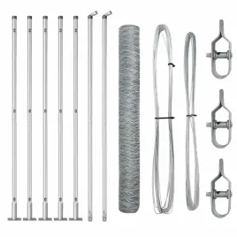 ogrodzenie-z-slupkami-srebrny-1-2-x-10-m-stal-pokryta-pcv
