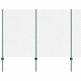 ogrodzenie-z-slupkami-zielony-1-5-x-10-m-stal