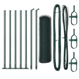 ogrodzenie-z-slupkami-zielony-05-x-10-m-stal-pokryta-pcv