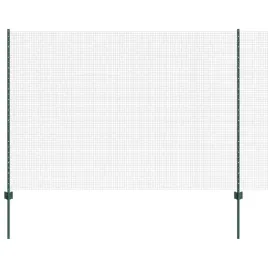 ogrodzenie-z-slupkami-zielony-1-5-x-10-m-stal