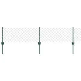 ogrodzenie-z-slupkami-zielony-0-4-x-10-m-stal