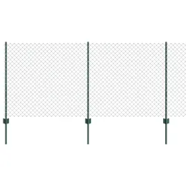 ogrodzenie-z-slupkami-zielony-1-x-10-m-stal