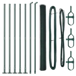 ogrodzenie-z-slupkami-zielony-1-5-x-10-m-stal-pokryta-pcv