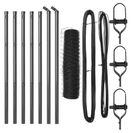 ogrodzenie-z-slupkami-szary-0-4-x-10-m-stal-pokryta-pcv