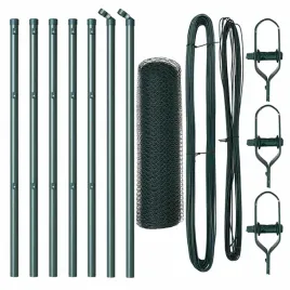 ogrodzenie-z-slupkami-zielony-05-x-10-m-stal-pokryta-pcv