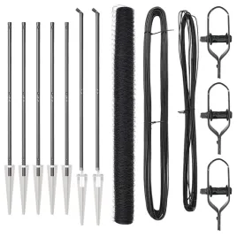 ogrodzenie-z-slupkami-szary-1-5-x-10-m-stal-pokryta-pcv