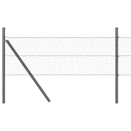 ogrodzenie-z-slupkami-szary-05-x-10-m-stal-pokryta-pcv