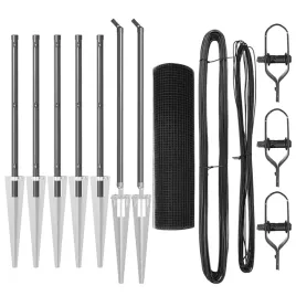 ogrodzenie-z-slupkami-szary-05-x-10-m-stal