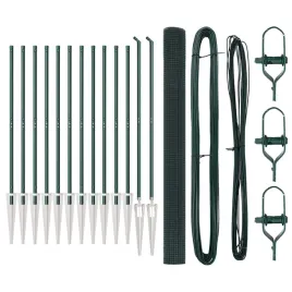 ogrodzenie-z-slupkami-zielony-1-5-x-25-m-stal