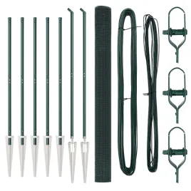 ogrodzenie-z-slupkami-zielony-1-5-x-10-m-stal