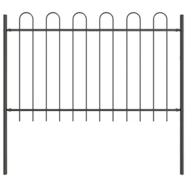 ogrodzenie-ogrodowe-szary-1-7-x-0-8-m-stal-malowana-proszkowo