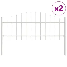 ogrodzenie-ogrodowe-bialy-340-x-75-cm