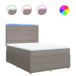 lozko-kontynentalne-z-materacem-taupe-tkanina-160x200-cm