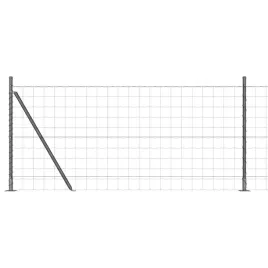 ogrodzenie-z-slupkami-szary-1-x-10-m-stal