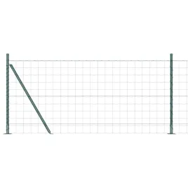 ogrodzenie-z-slupkami-zielony-0-8-x-10-m-stal