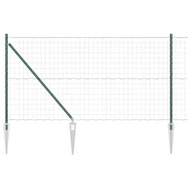 ogrodzenie-z-slupkami-zielony-1-x-10-m-stal