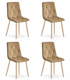 krzeslo-libra-brazowy-aksamit-nogi-kolor-drewna-x-4