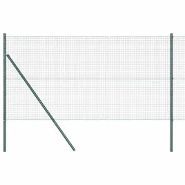 ogrodzenie-z-slupkami-zielony-1-x-50-m-stal