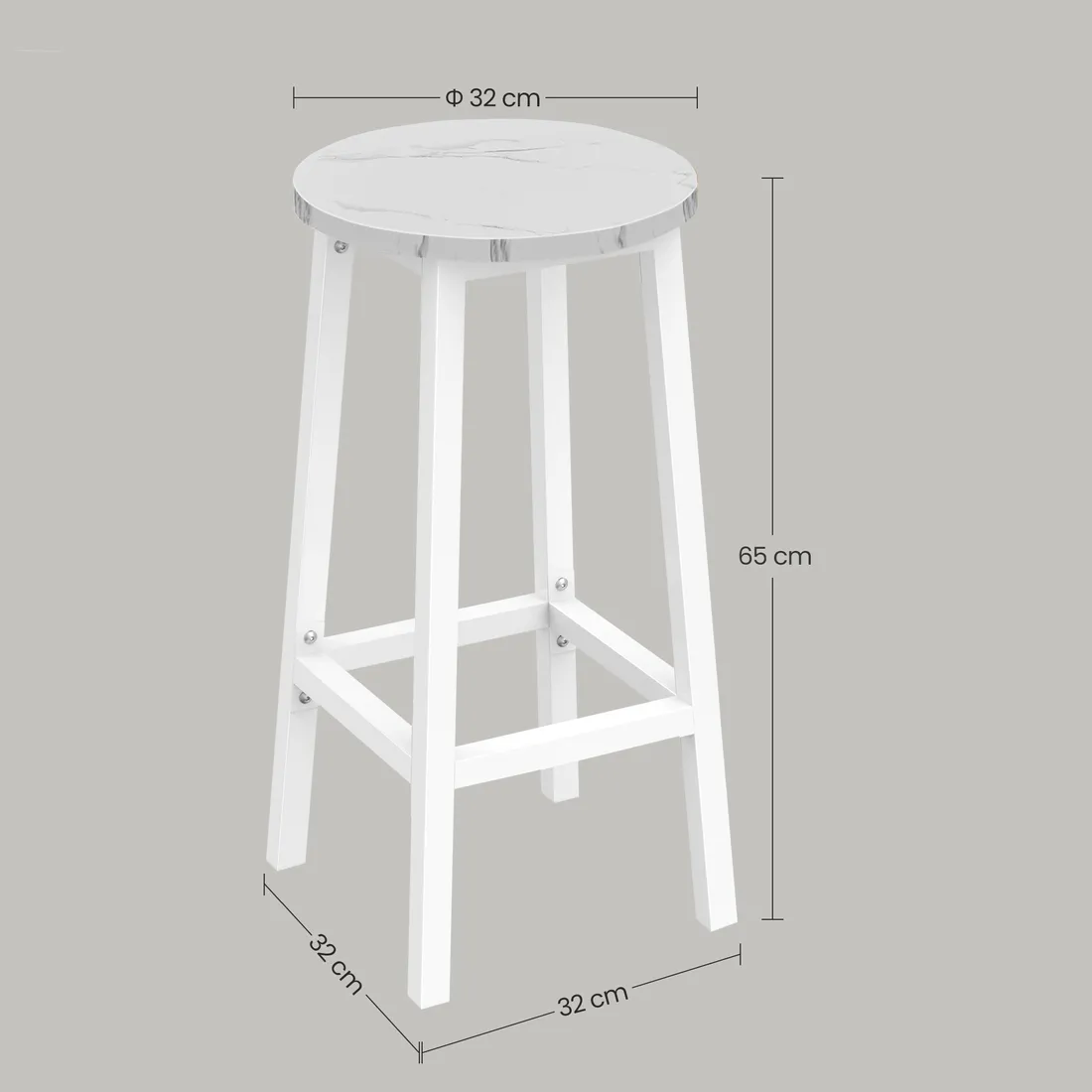 taboret-barowy-marmur-nogi-biale-stan-nowy