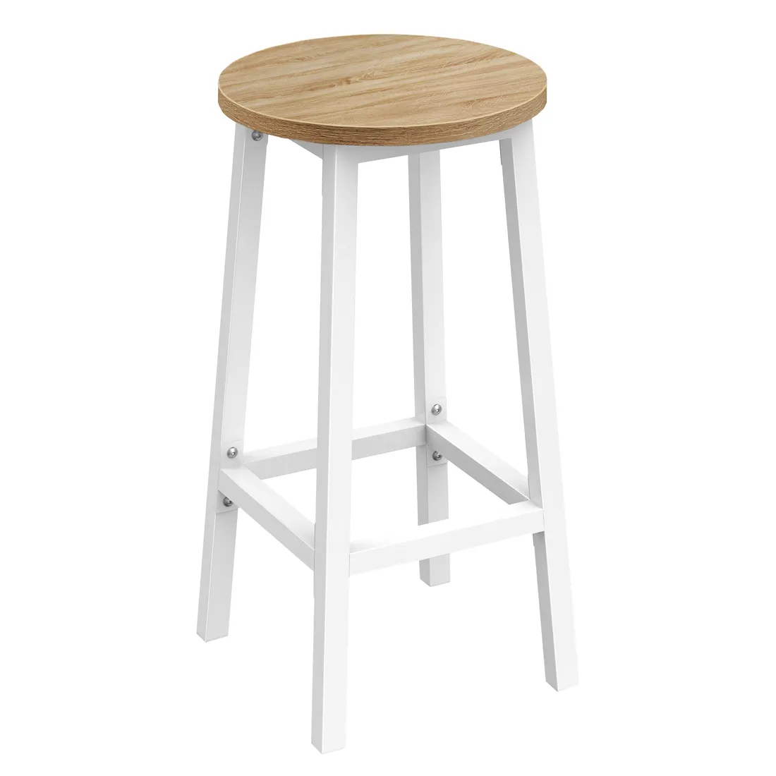 taboret-barowy-dab-sonoma-nogi-biale