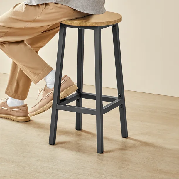 taboret-barowy-dab-nogi-czarne-szerokosc-mebla-8-cm
