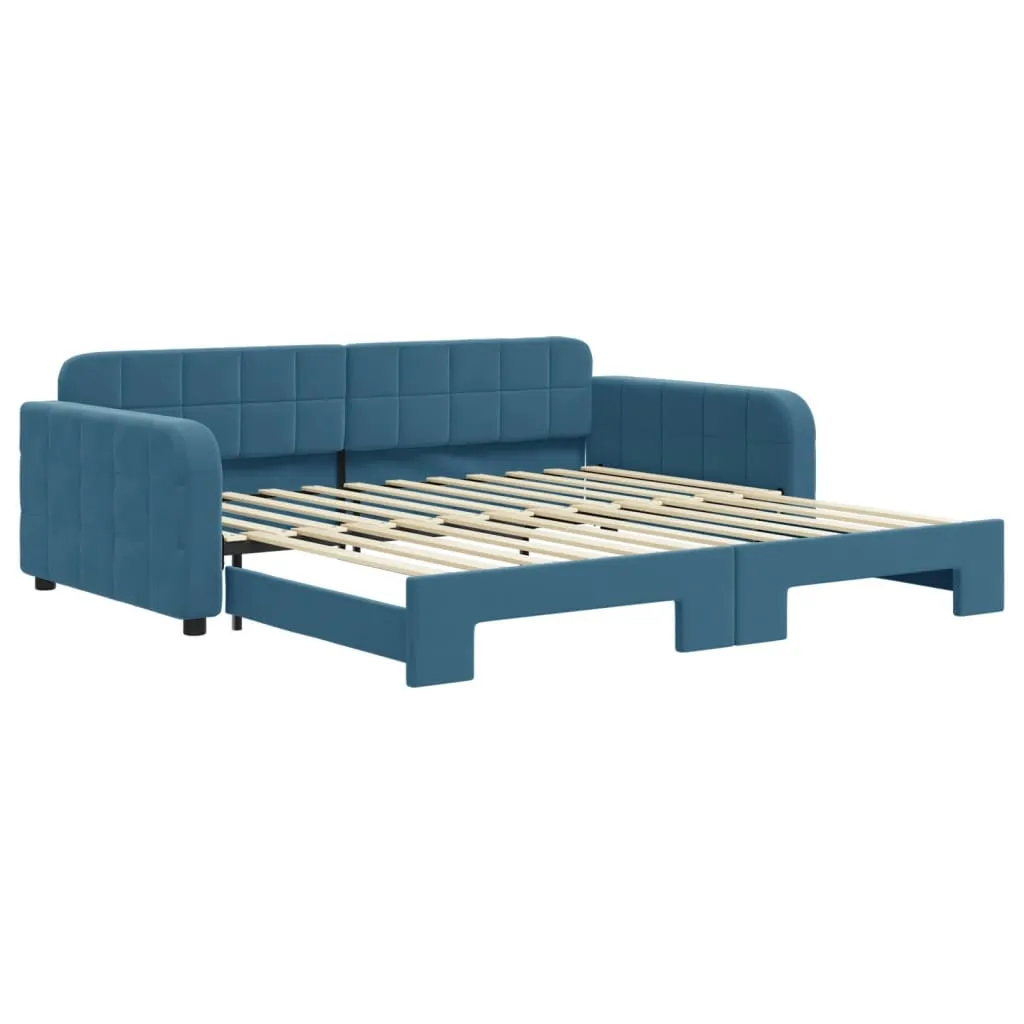 sofa-rozsuwana-niebieska-100x200-cm-aksamit-stan-nowy