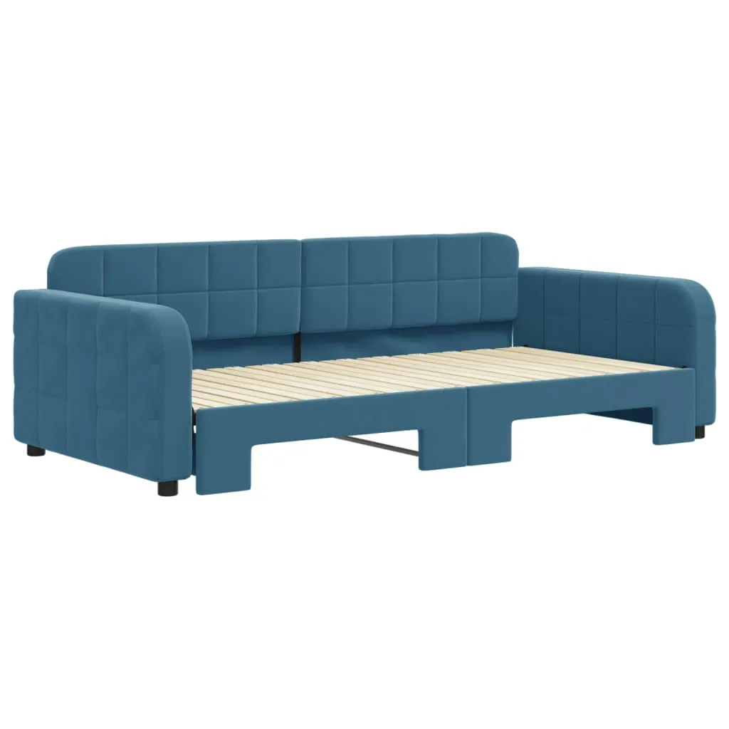 sofa-rozsuwana-niebieska-100x200-cm-aksamit-stan-nowy
