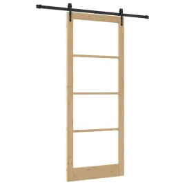 drzwi-przesuwne-brazowy-93-x-232-cm-drewno-i-metal