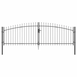 brama-ogrodowa-z-blokada-szary-125-x-400-cm-stal